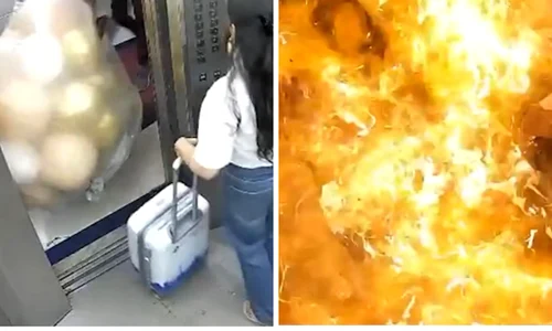baloane cu hidrogen au explodat in lift in mumbai  jpeg