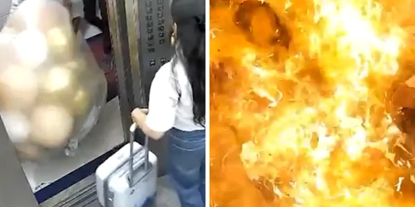 baloane cu hidrogen au explodat in lift in mumbai  jpeg