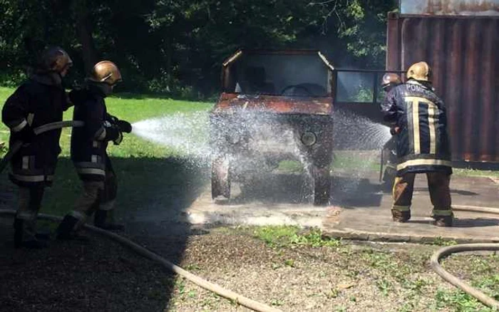 Baza de pregătire a pompierilor de la Siret. FOTO ISU Suceava