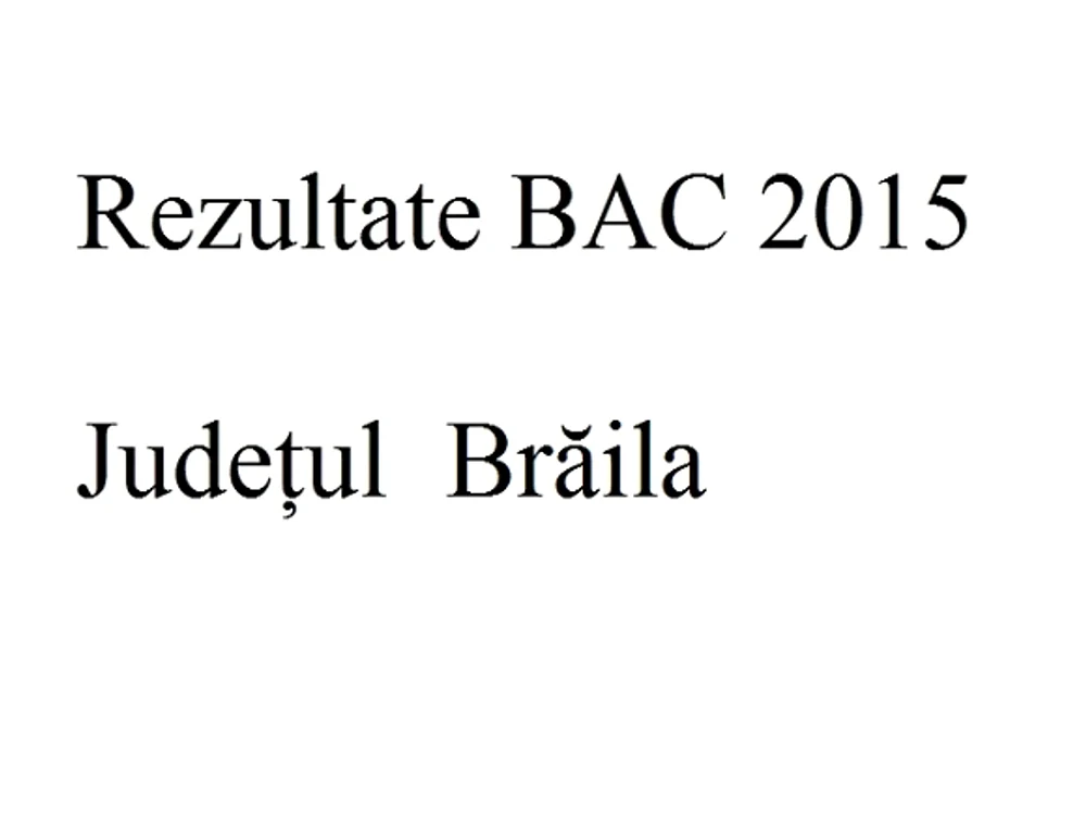 Edu.ro Rezultate Bacalaureat 2015 Brăila