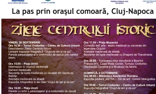 În acest weekend la Cluj se desfăşoară "Zilele Centrului Istoric" jpeg