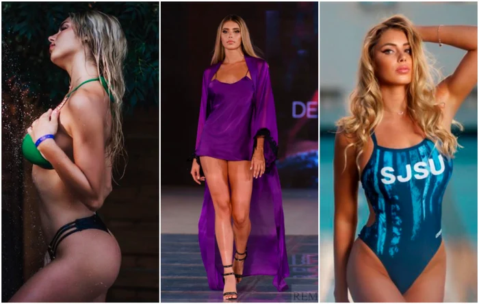 Andreea Drăgoi, supermodelul unei echipe de înot din SUA. FOTO Instagram 