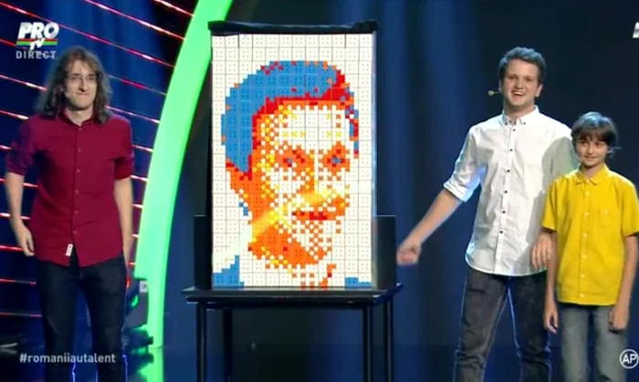 &quot;Românii au talent&quot;: Grupul Speedcubing l-a surpins pe Andi Moisescu cu un portret din cuburi 