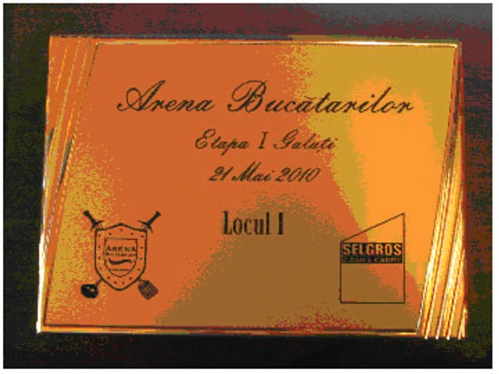 Premiul echipei de la "Dunărea", obţinut la "Arena Bucătarilor" în anul 2010