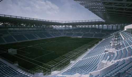 Noul stadion din Constanța ar urma să fie inaugurat în 2025 (FOTO: Twitter/@Emishor)