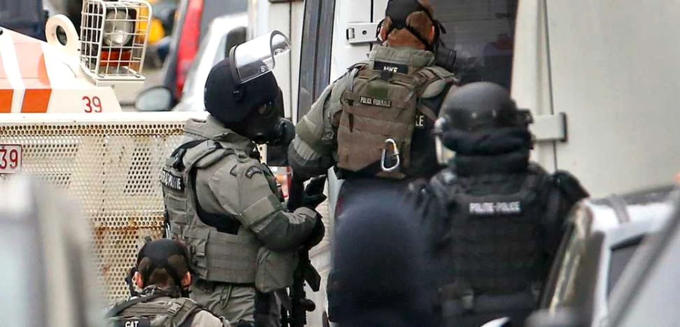 Trupele speciale ale poliţiei belgiene, în acţiune la Bruxelles