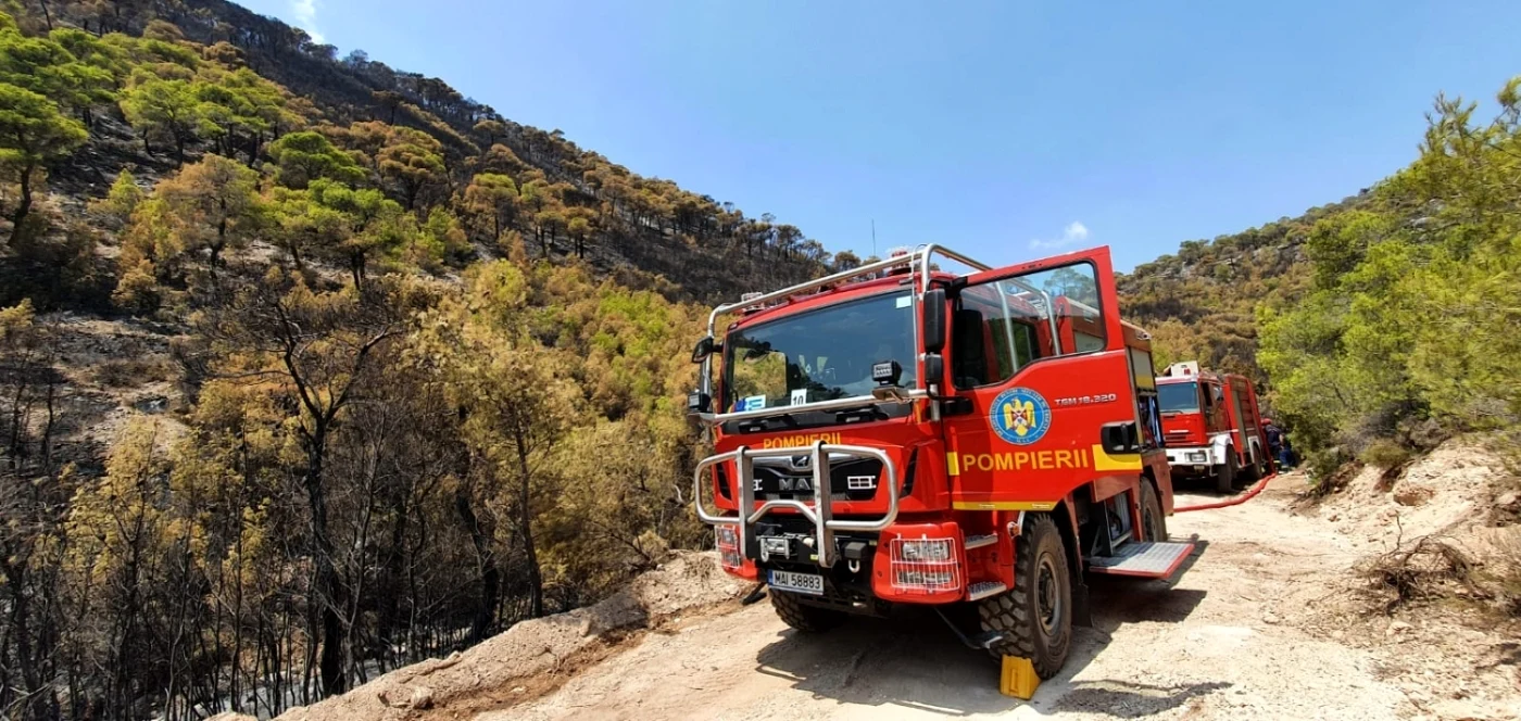 În august 2021, Grecia a fost martoră la aproximativ 65 de incendii forestiere simultane pe zi  Foto: IGSU