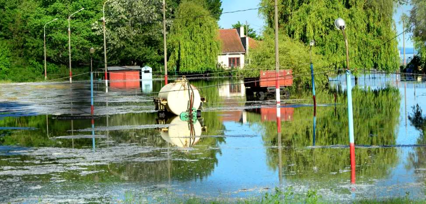 Inundaţii în localităţi riverane Dunării FOTO Mediafax