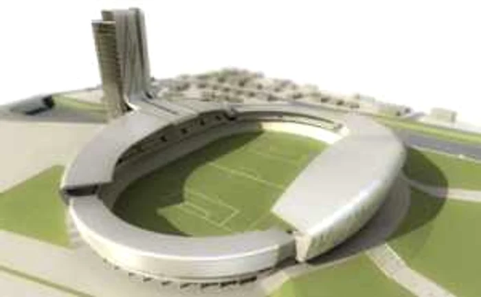 Macheta stadionului Cluj Arena FOTO: Adevărul