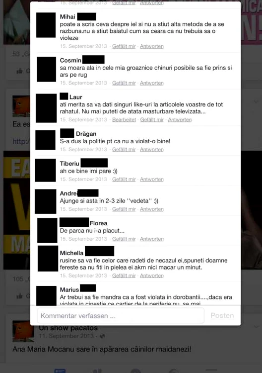 comentariu fb un show pacatos