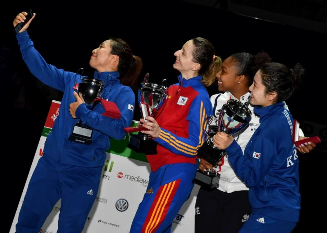 
    Ana Maria Popescu a câștigat aurul la Grand Prix-ul de la BudapestaFOTO: FIE  