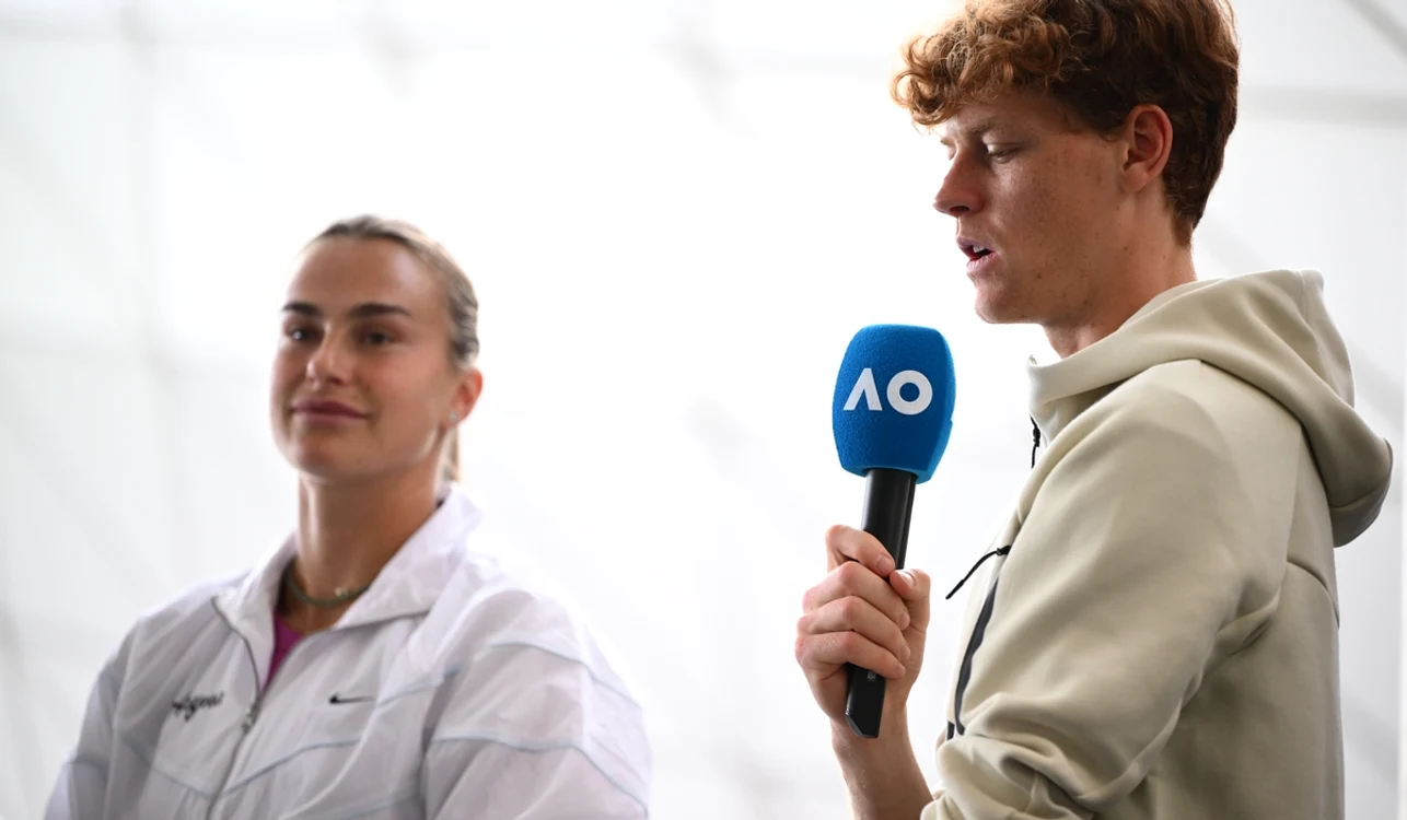Aryna Sabalenka și Jannik Sinner au făcut front comun (FOTO: EPA)