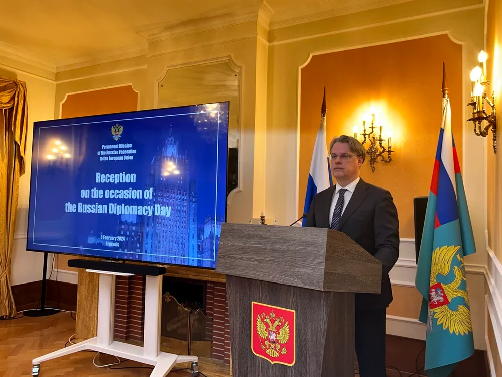 Misiunea rusă la UE FOTO: Facebook/RussianMissionEU