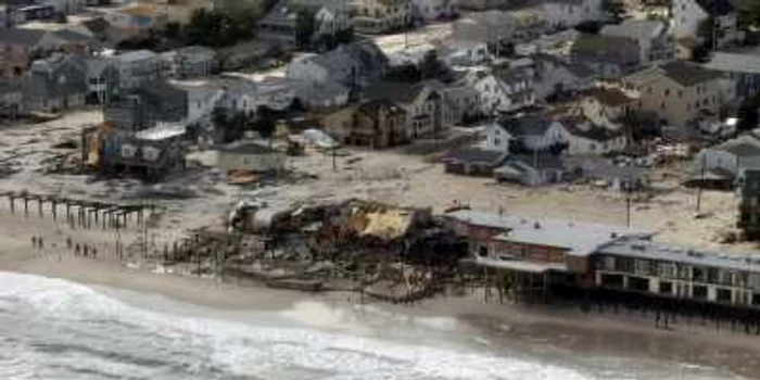 Vedere asupra pagubelor lăsate de Sandy în New Jersey FOTO Reuters