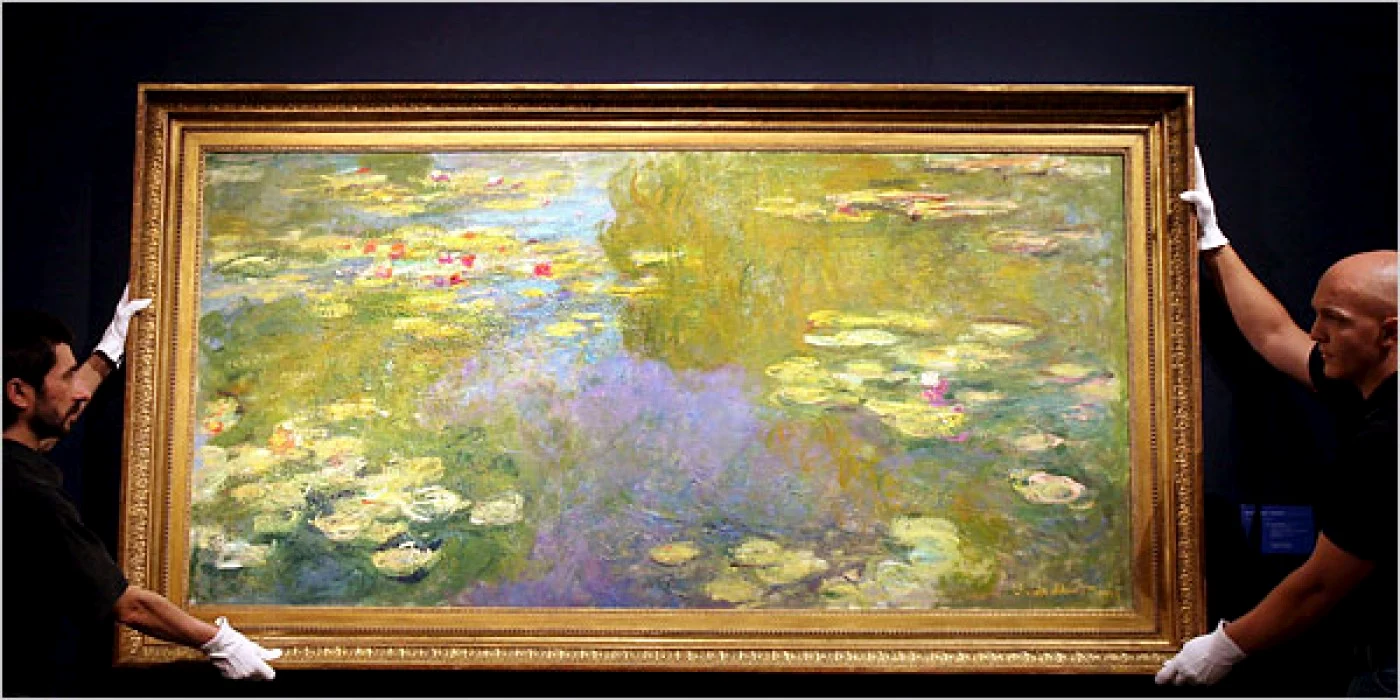 Tabloul lui Monet, „Le Bassin aux Nymphéas“, pe care Vilma Bautista l-a vândut unui colecţionar elveţian pentru suma de 32 milioane de dolari FOTO: nytimes.com