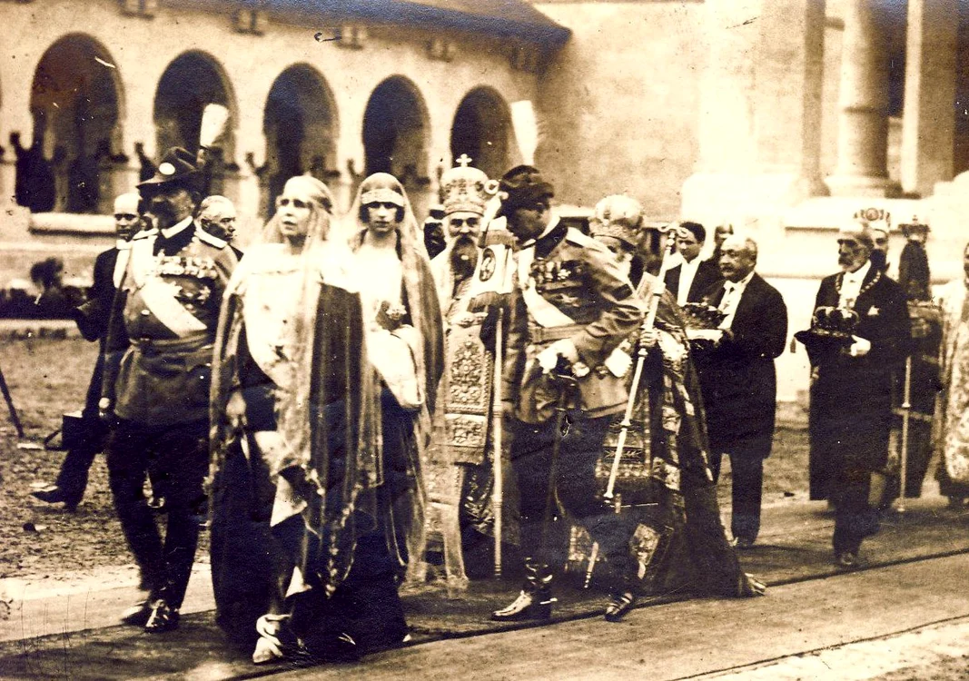 Regele și Regina, înainte de momentul festiv FOTO Muzeul Unirii