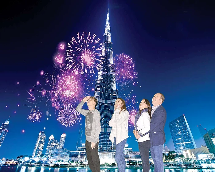 Grig, soţia lui şi cei doi copii au stat în hotelul ”Burj Kalifa” înalt de 828 de metri