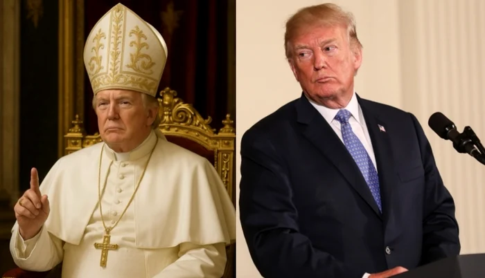 Donald Trump a comentat fotografia cu el costumat în papă / foto: Instagram, Shutterstock