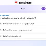 provocarea zilei marti 6 octombrie jocurile zilei, quiz ul Hai la mare!