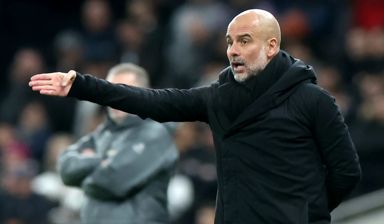Pep Guardiola și-a găsit locul la Manchester City (FOTO: EPA)