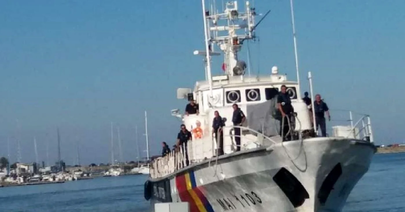 Nava MAI 1103 la sosirea în ţară FOTO Poliţia de Frontieră
