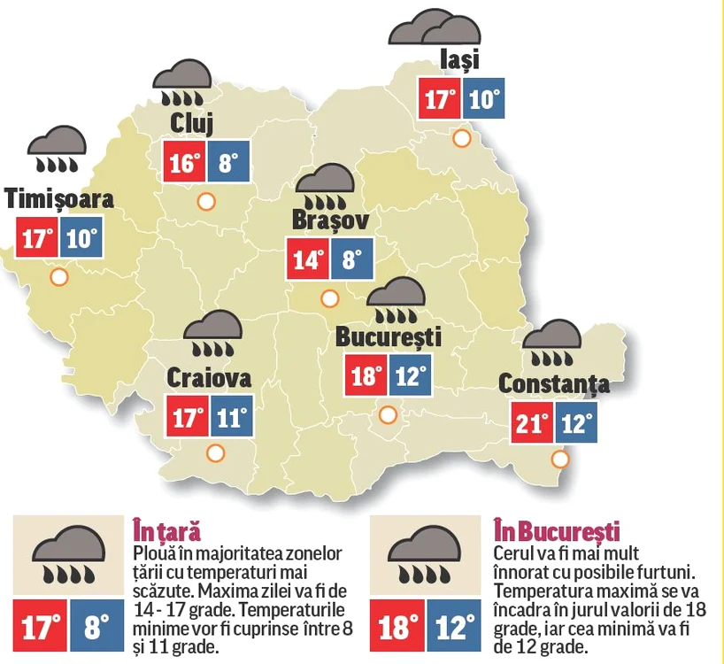 Prognoza meteo 28 septembrie anunţă prima ninsoare la munte