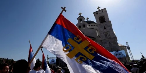 Tensiuni Sebia Muntenegru privitoare la legea bisericii FOTO AFP