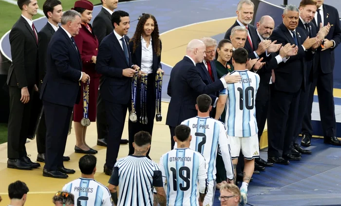 Donald Trump a fost personaj principal și în premierea jucătorilor (FOTO: Profimedia)
