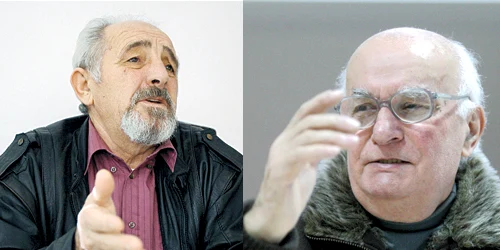 Aurel Ghilea (stânga) şi Dumitru Herman (dreapta) au fost înşelaţi de familia Seifert