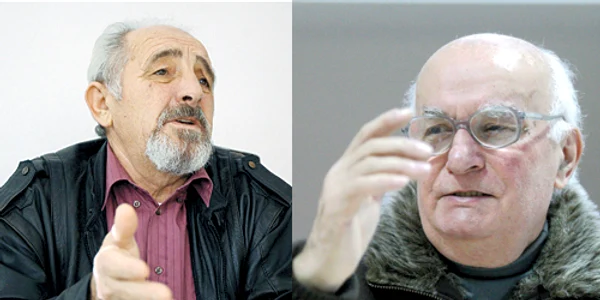 Aurel Ghilea (stânga) şi Dumitru Herman (dreapta) au fost înşelaţi de familia Seifert