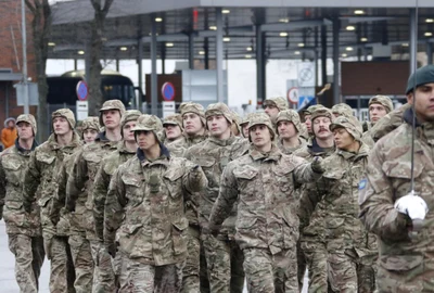 Militari britanici desfasurati in cadrul NATO FOTO EPA-EFE