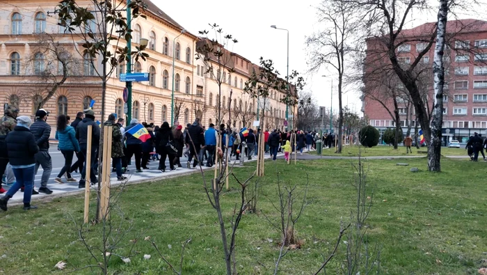 Forţele de ordine au blocat centrul Timişoarei FOTO Ş.Both