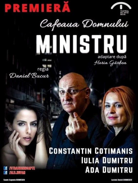 Bebe Cotimanis, pe afiș cu soția și cu fiica vitregă