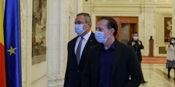 Declaratii Nicolae Ciucă Florin Citu dupa depunerea listei de ministri 30 octombrie 2021 FOTO Inquam Photos / Octav Ganea 