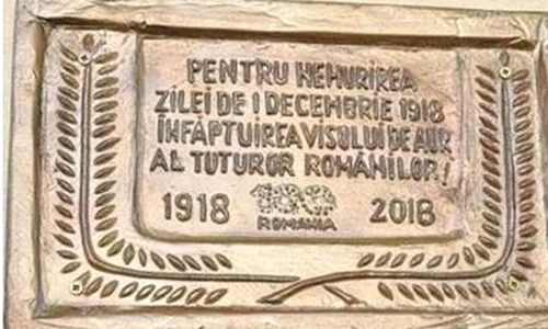 Dezvelirea Plăcii Aniversare "Centenarul Marii Uniri   1918 2018" jpeg