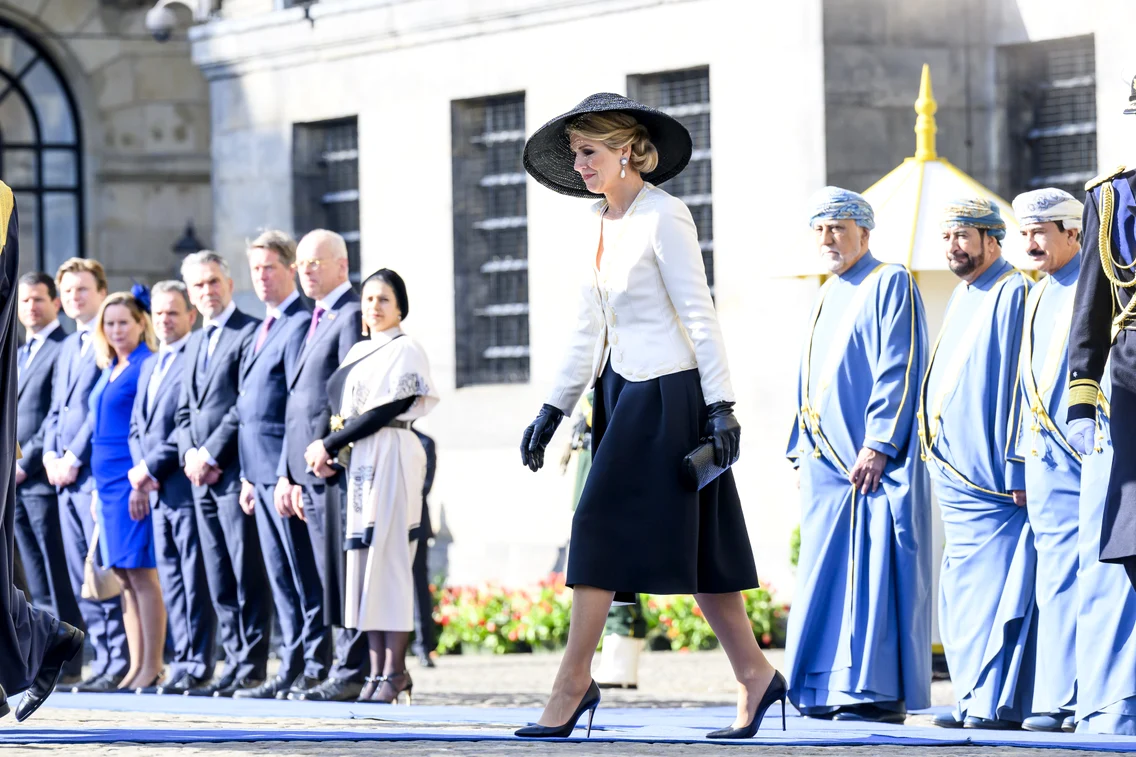 Regina Maxima a Olandei, la primirea sultanului Omanului, Foto Profimedia
