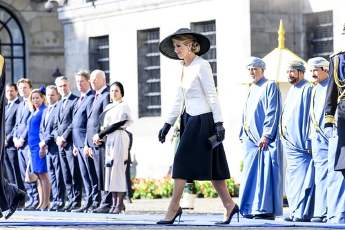 Regina Maxima a Olandei, la primirea sultanului Omanului, Foto Profimedia