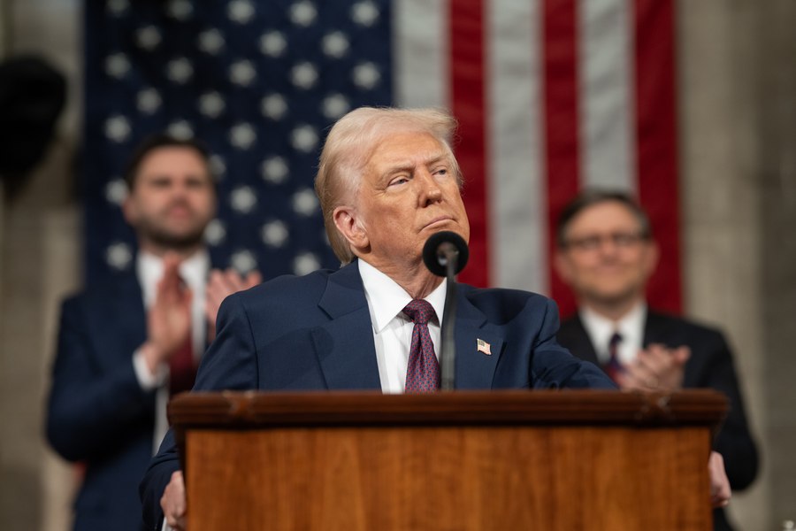 Donald Trump, discurs record de două ore în Congresul SUA. A vorbit despre al treilea mandat și „epoca de aur a Americii”