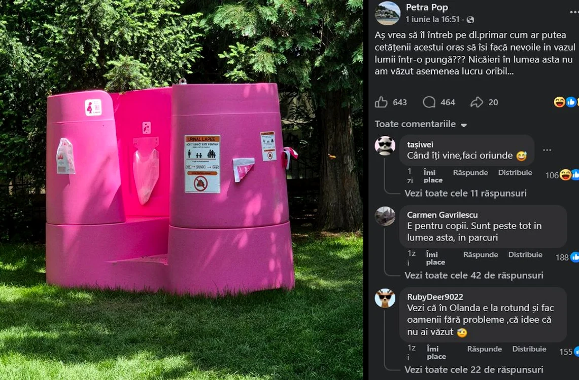 Dezbateri aprinse pe tema toaletei roz. Facebook