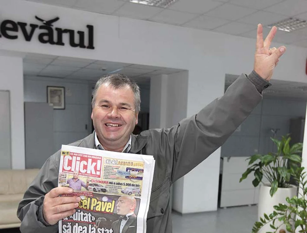 
    Ionel Creţu a câştigat un telefon performant Foto: Roberto Sălceanu  