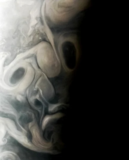 „Fața” de pe Jupiter / foto: NASA