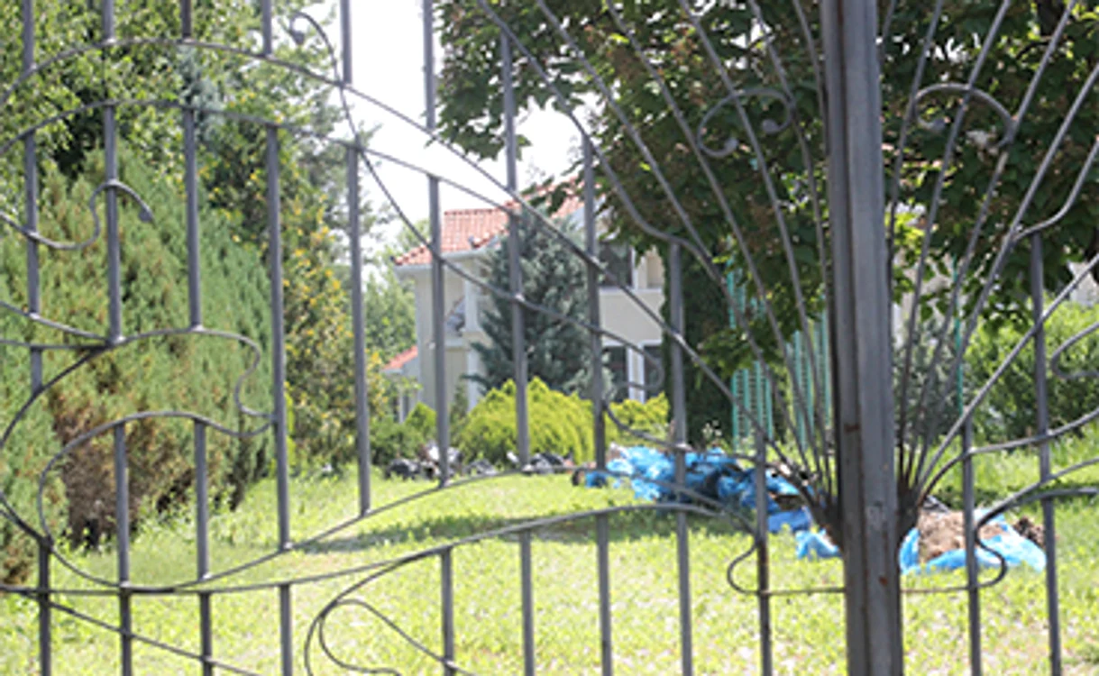 Vila este ascunsă de vegetaţia care a cresct la voia întâmplării
