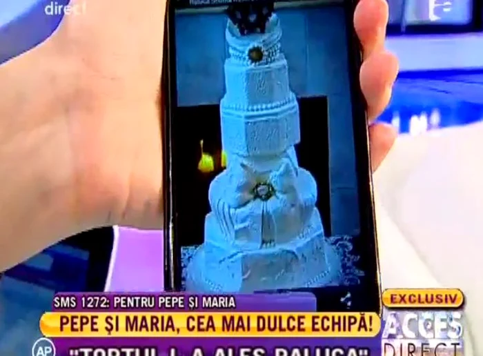Tortul de la nunta lui Pepe (FOTO ACCES DIRECT)