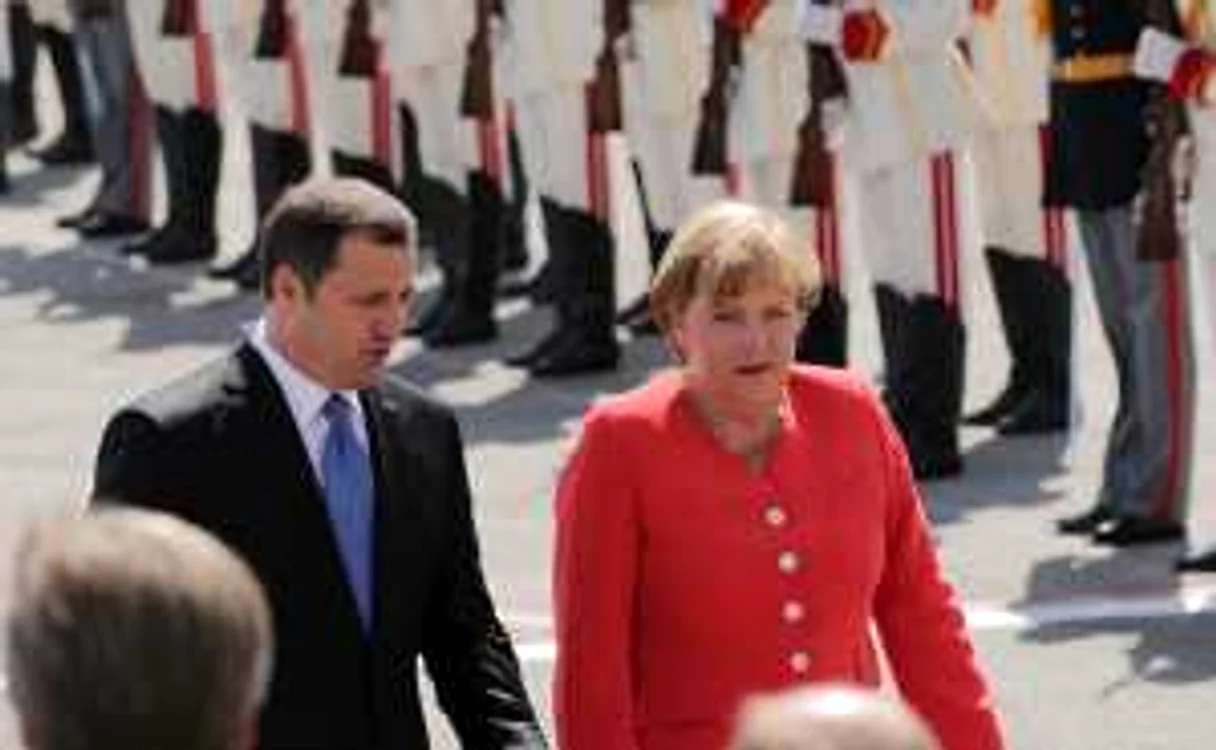 Angela Merkel, in timpul vizitei sale la Chisinau