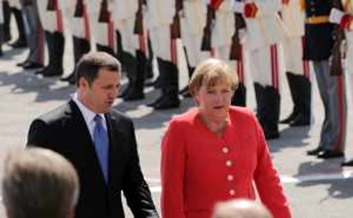 Angela Merkel, in timpul vizitei sale la Chisinau