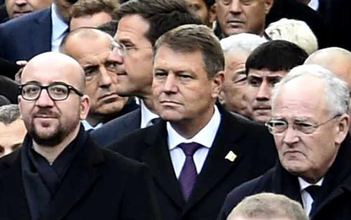 Klaus Iohannis, la marşul împotriva terorismului din Paris