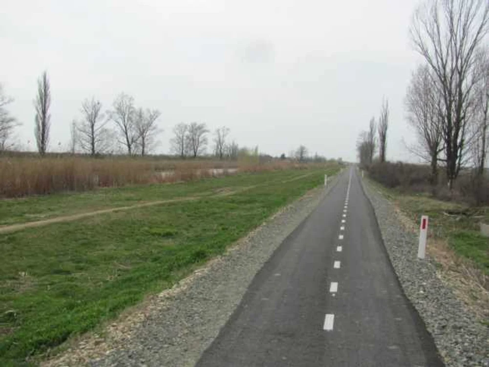 Pista de biciclete de pe digul Begăi FOTO Ştefan Both