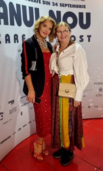 Manuela Hărăbor la premiera filmului „Anul Nou care n-a fost”. FOTO: Instagram