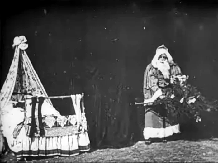 Captură video din filmul „Santa Claus” (1898)