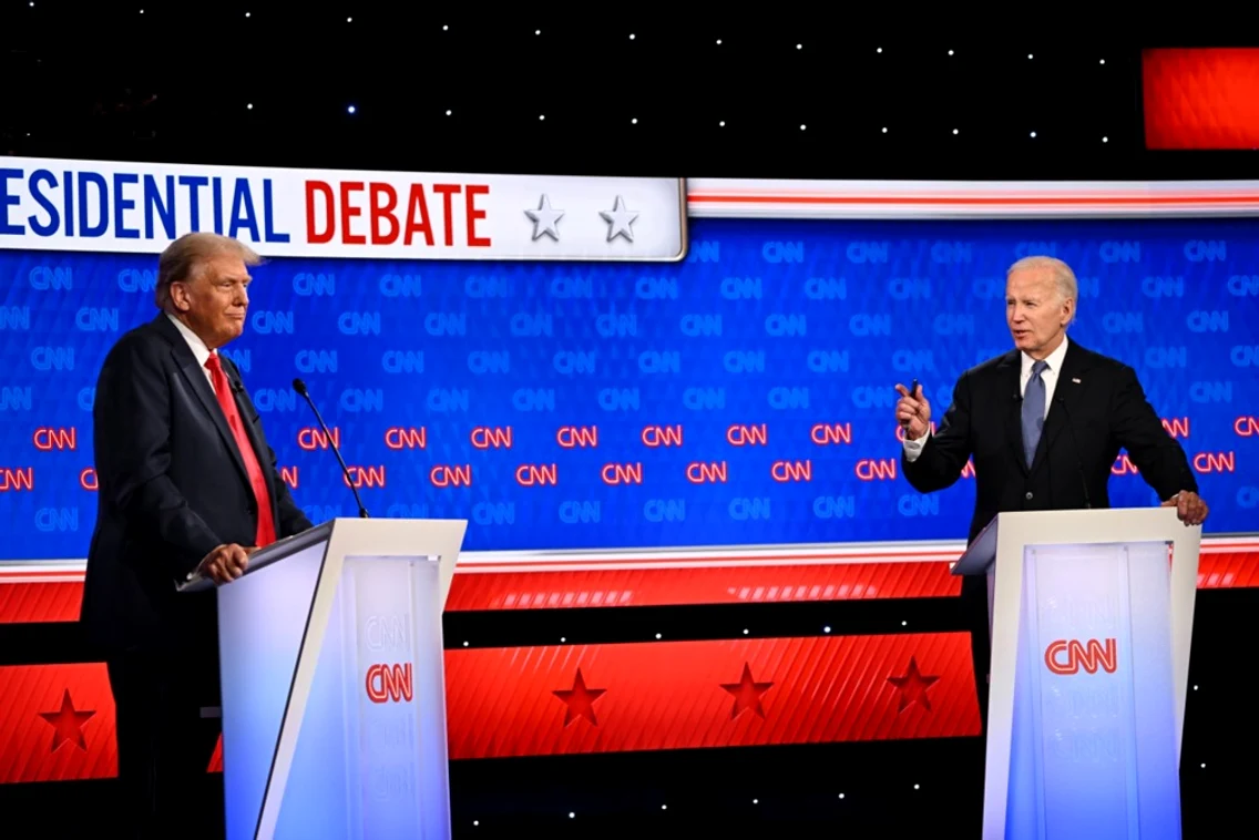 CNN a organizat prima dezbatere electorală Trump-Biden FOTO EPA-EFE